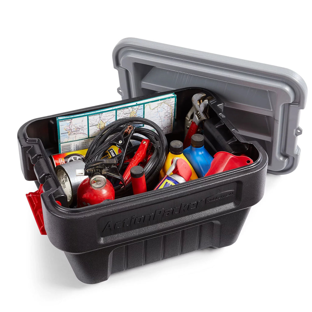 Plastic Container Storage Pack) (4 8 Box Gallon Latch Lockable Rubbermaid