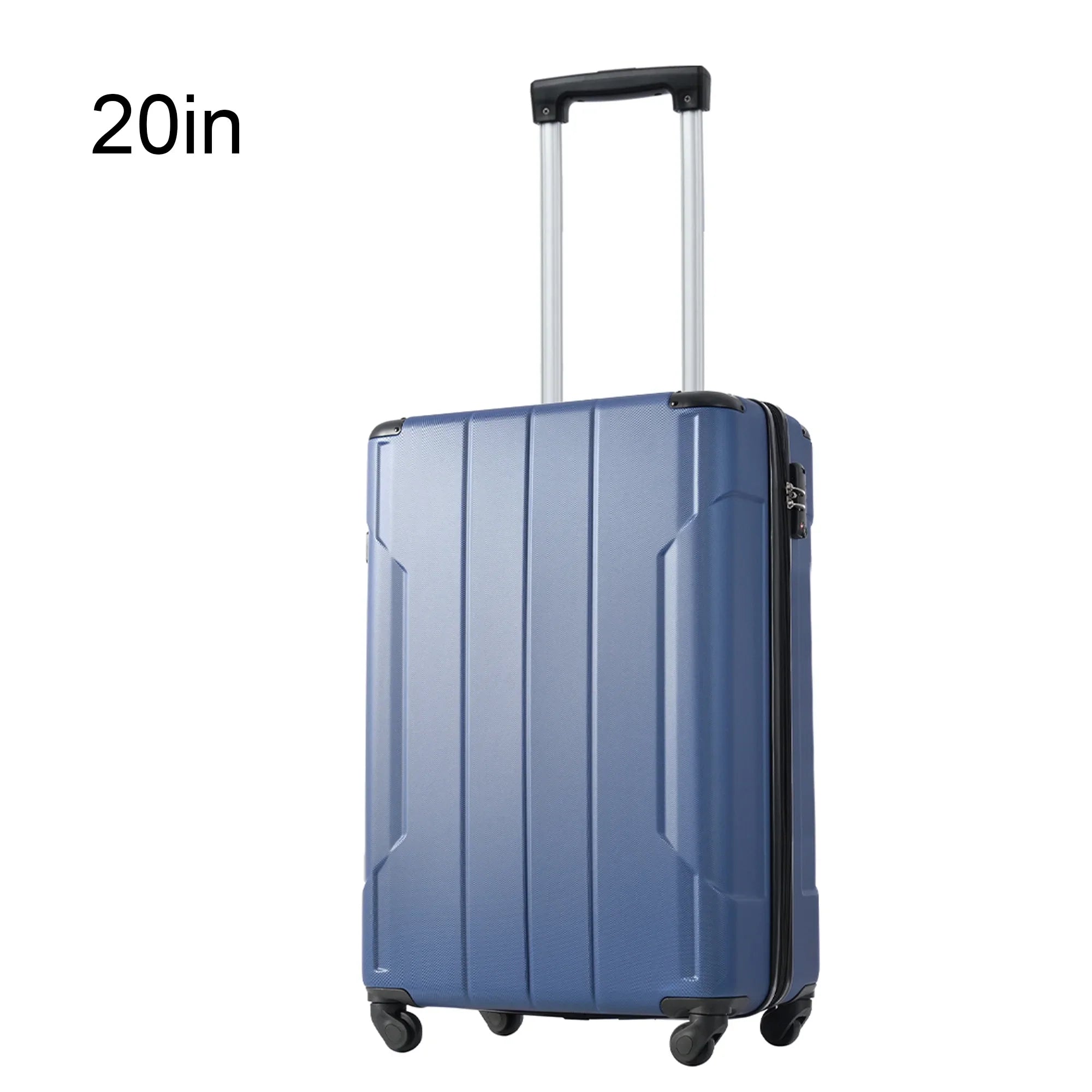 20" Luggage Upright Lock 360°Spinner Double Luggage Spinner Hardside Hardshell Suitcase, Expandable Lightweight, with Suitcase TSA Hardshell