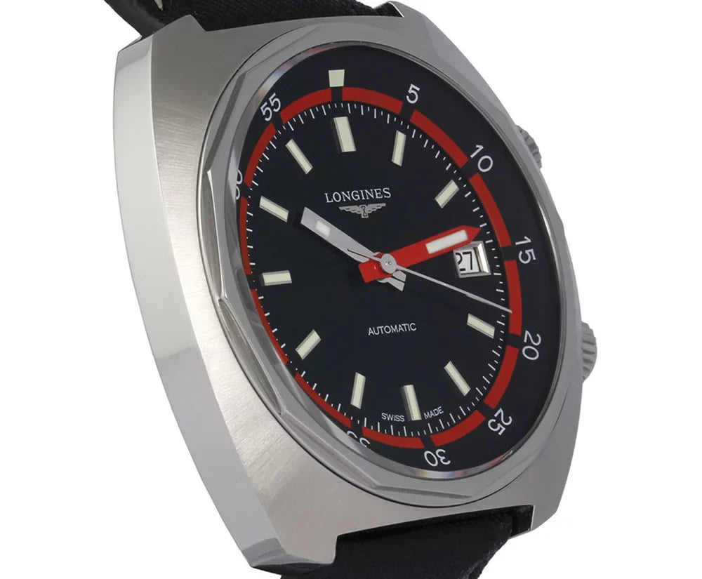 Calendar L2.795.4.52.0 Heritage Longines Strap Diver Mens Automatic Steel Watch