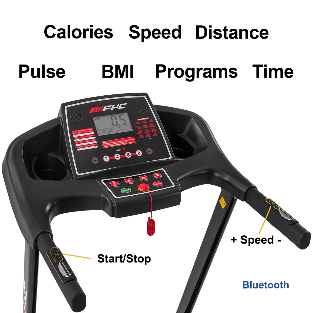Foldable Folding 16KM/H Electric - Workout Assembly, Easily Machine Home Treadmill with Weight Capacity Dcenta FYC Exercise Speed Incline/, LBS Running Treadmill 330 for 3.5HP Max Home Gym