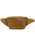 Camel Pre-Loved Spike Belt Bag Leather VALENTINO