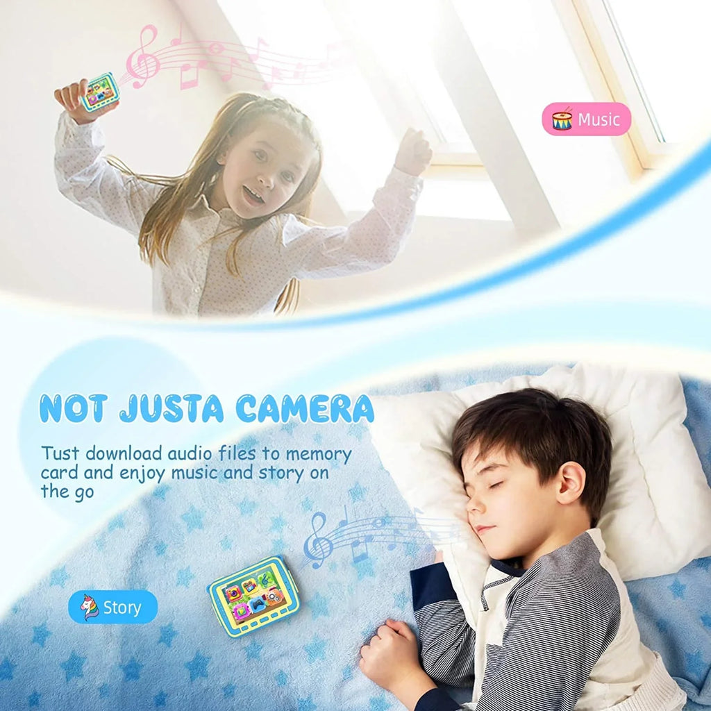 Large VanTop Selfie Extra K8 Screen, Waterproof 32GB with Blue Recognition, inch Kids Supported Silicon Card, Case 1080P Games, Camera 2.4 Face Fill Camera Kid-Proof Memory / Video 4 8MP Junior Light,