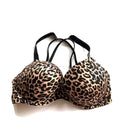 2 dimension Leopard Swim Victoria's NWT Bikini Add Strap Shine Secret Bombshell Rhinestone Cups dimension 32A Top