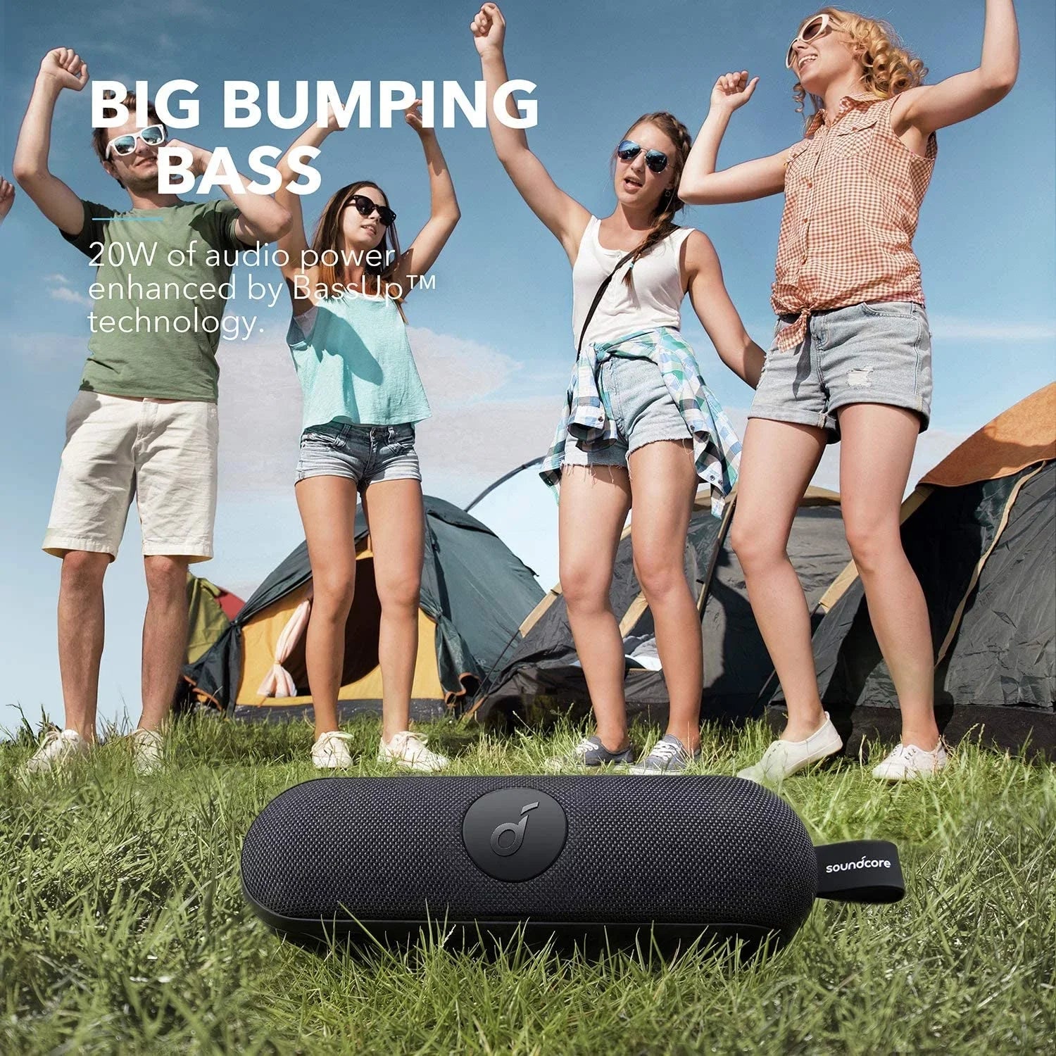 | Icon+ IP67 12-Hour | Playtime Speaker A3123Z11 by Waterproof | Black | Anker- Soundcore Portable