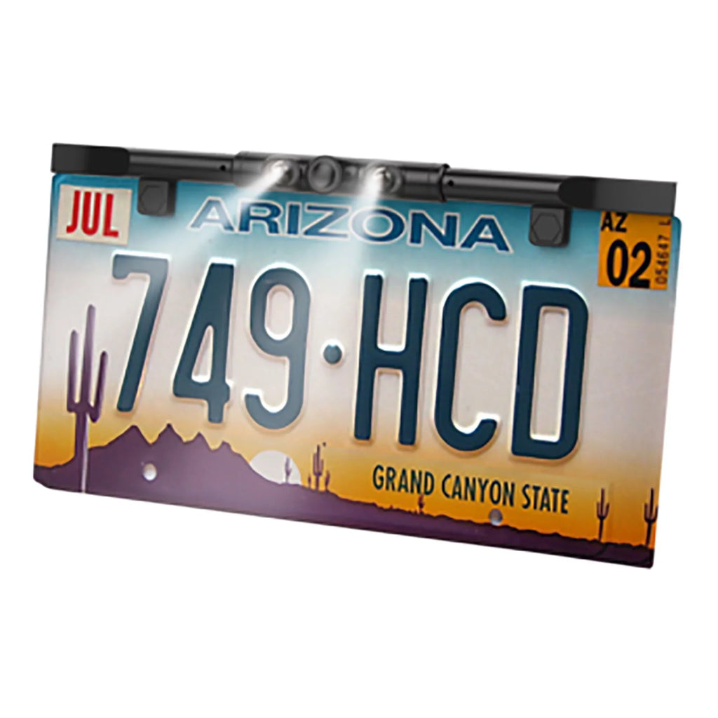 Black, Ultra Bar Boyo Camera, License Slim Plate VTL425LTJ Backup Type,