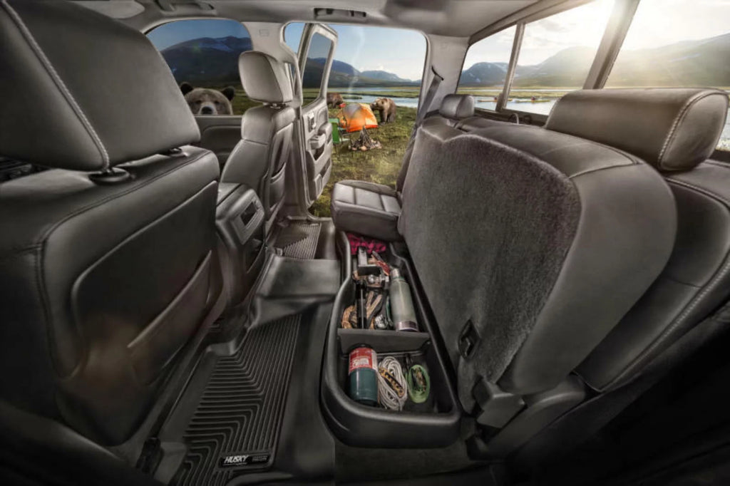 2014-19 Under Black RealTruck Storage by Tundra Cab Toyota Husky Double Box Seat with Compatible Gearbox - 9511