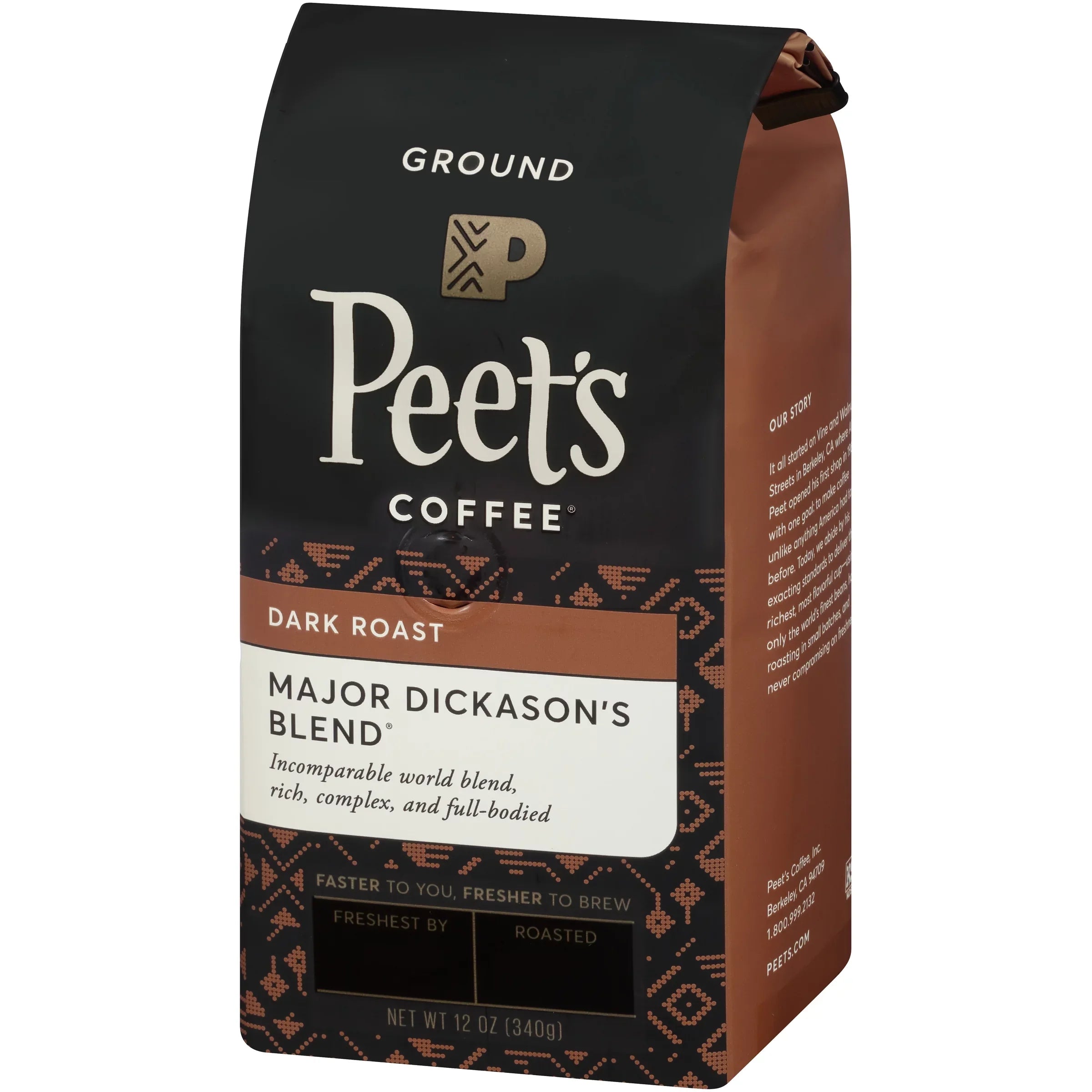 Dickason's Ground Major 12 Peet's Dark Coffee, Roast Blend oz. Coffee