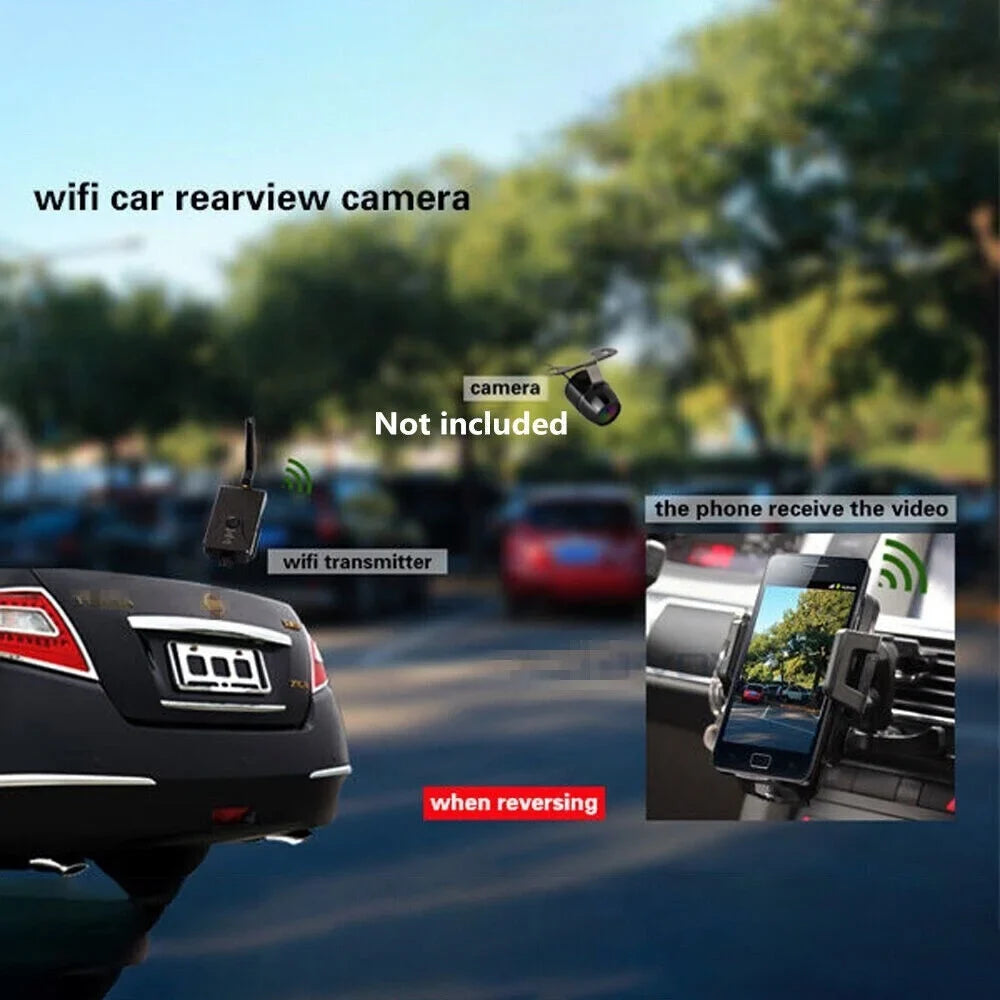 '- Stable Camera to Ideal Reversing Camera Wifi Transmitter - Range for 50m Wireless Signal, Car View Easy Module AV Rear
