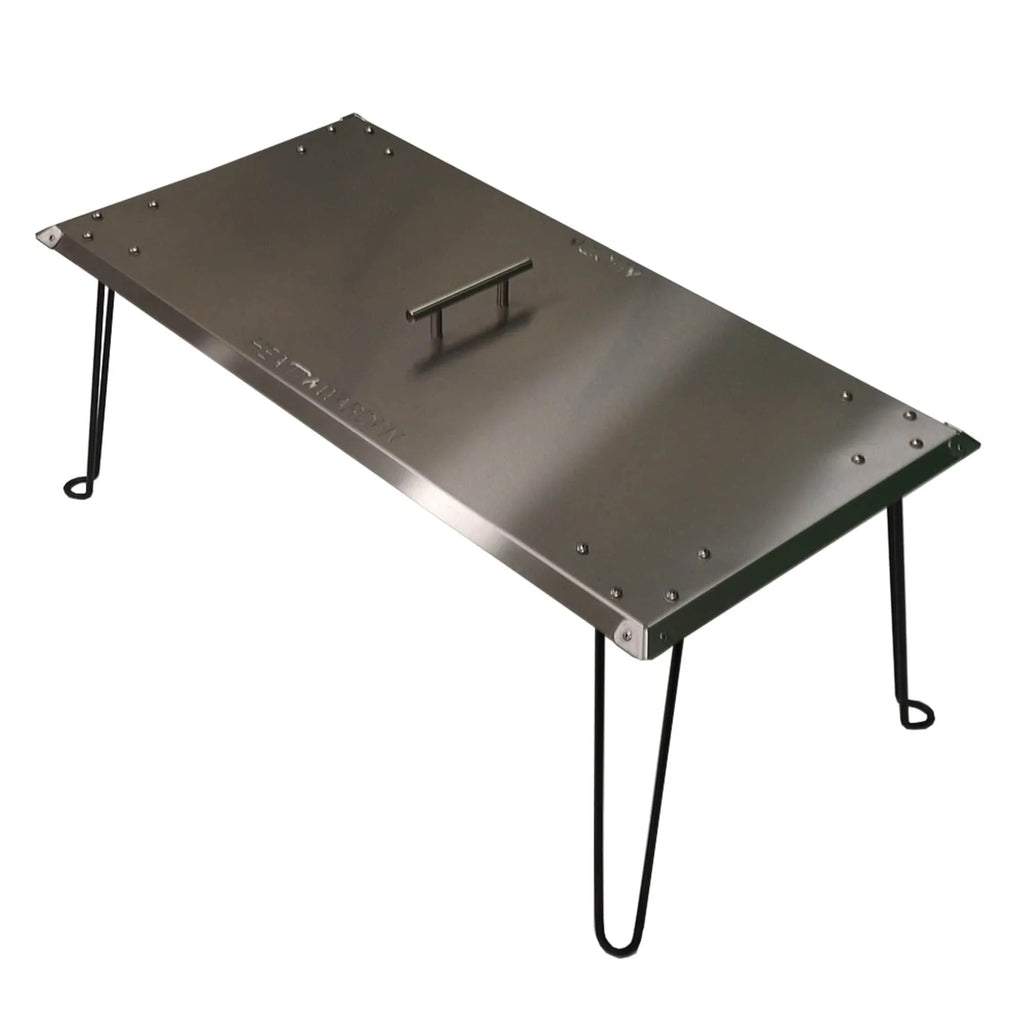 Fire Pit Heat Rectangle Warden Deflector Steel Heat in Stainless