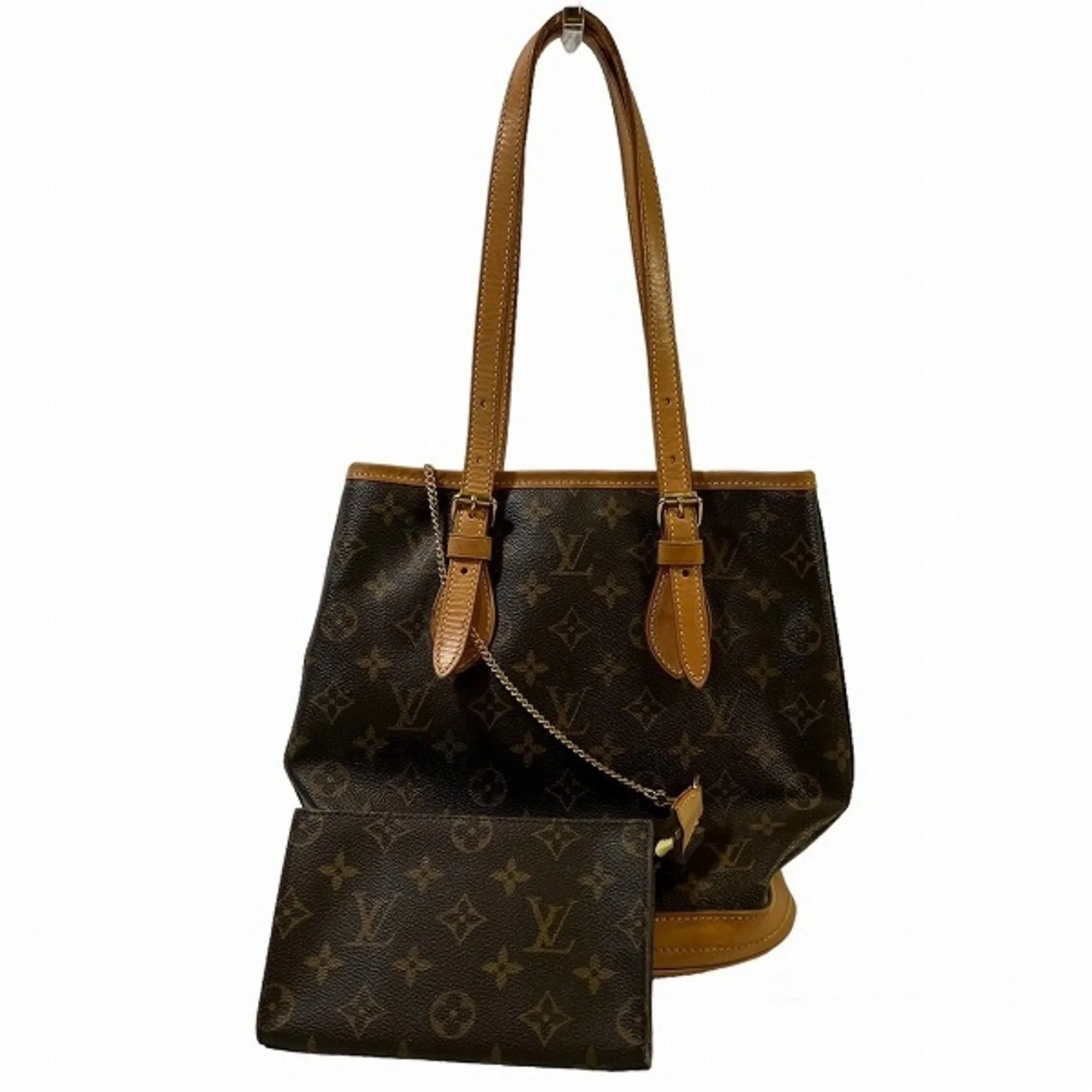 Petit Baguette PM Ladies Tote Bag with Monogram M42238 Pouch Shoulder (Fair) Pre-Owned