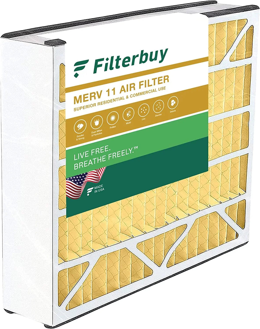 Filters Filterbuy Generalaire, 11 (1-Pack) Bear, Air and Furnace Air 20x25x5 Ultravation Trion Skuttle, Pleated MERV for HVAC AC