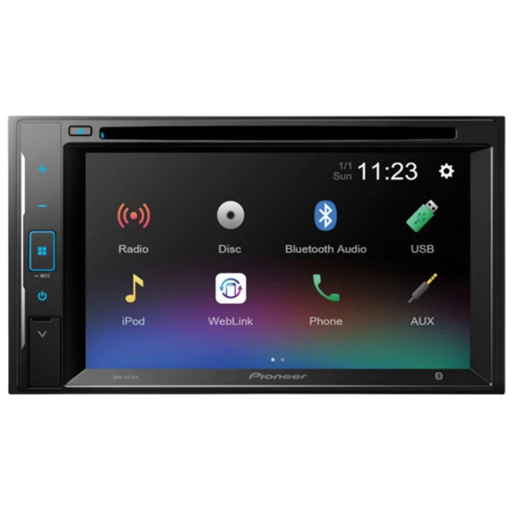 Bundle Stereo with for AM/FM Touchscreen Media Camera/Installation Receiver DVD/CD 1999-2003 Car Pioneer W/ DIN F150 AVH-241EX Digital Bluetooth/Backup 6.2" Double KIT4749 Kit/in-Dash