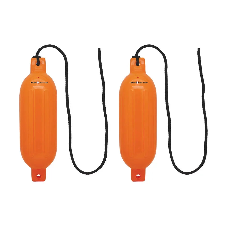 2-Pack - 16", Extreme BoatTector Max Neon 4.5" Value 3006.7581 Inflatable Fender x Orange