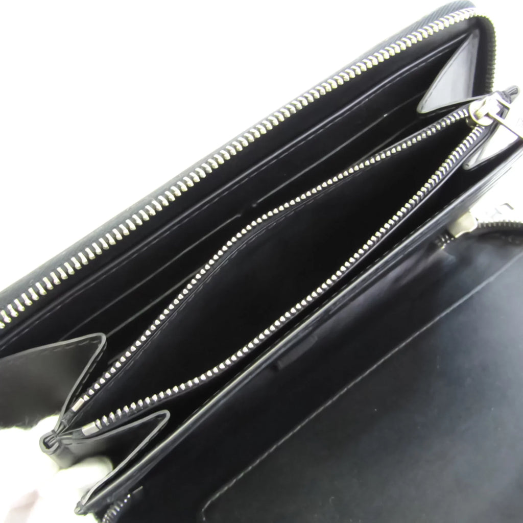 (Good) Zippy Organizer Wallet Utah Leather (bi-fold) M97026 Pre-Owned Basalt Men's Long