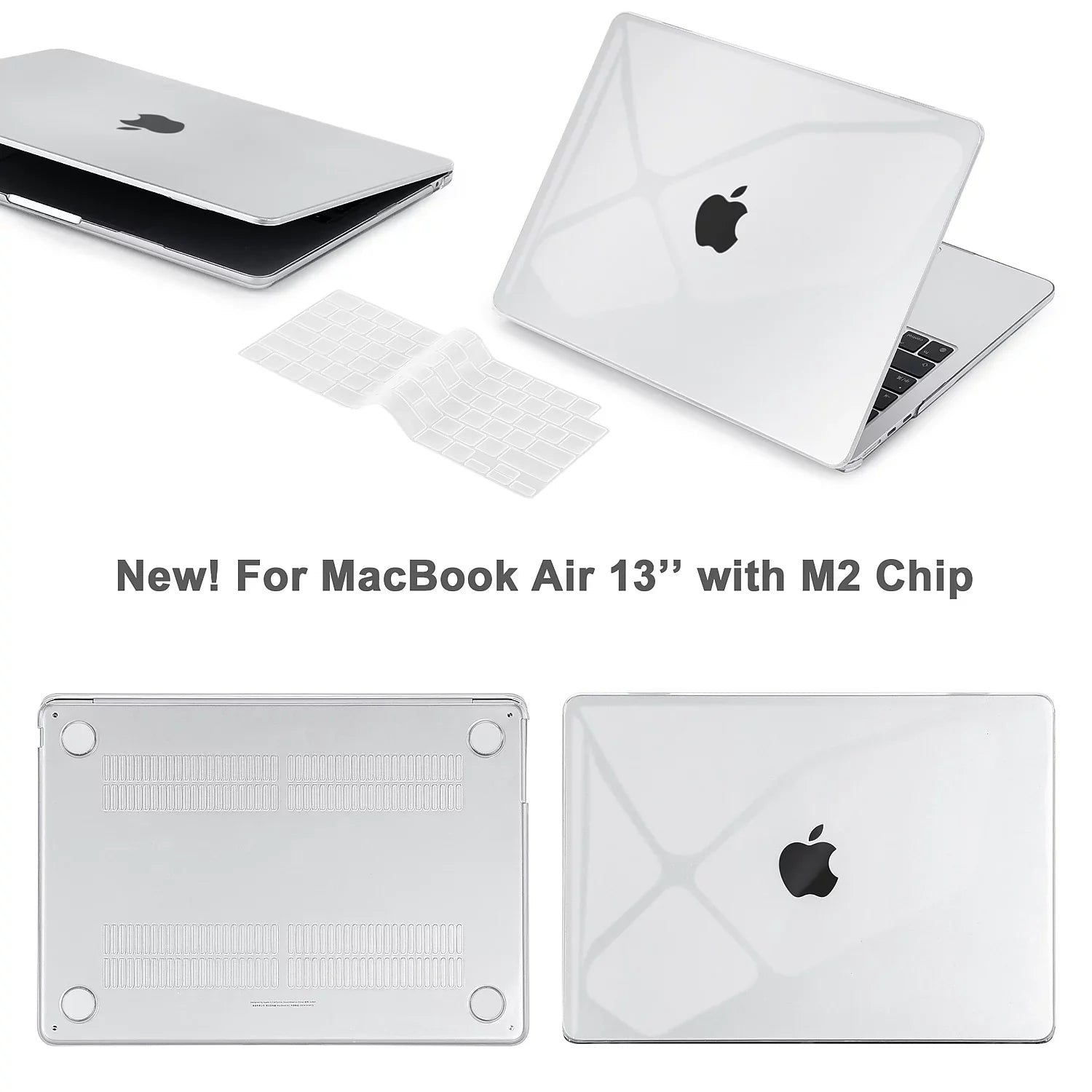Sleeve Keyboard Crystal with Laptop Cover Hard-Shell Techprotectus Clear (TP-CYC-K-MA13M2)
