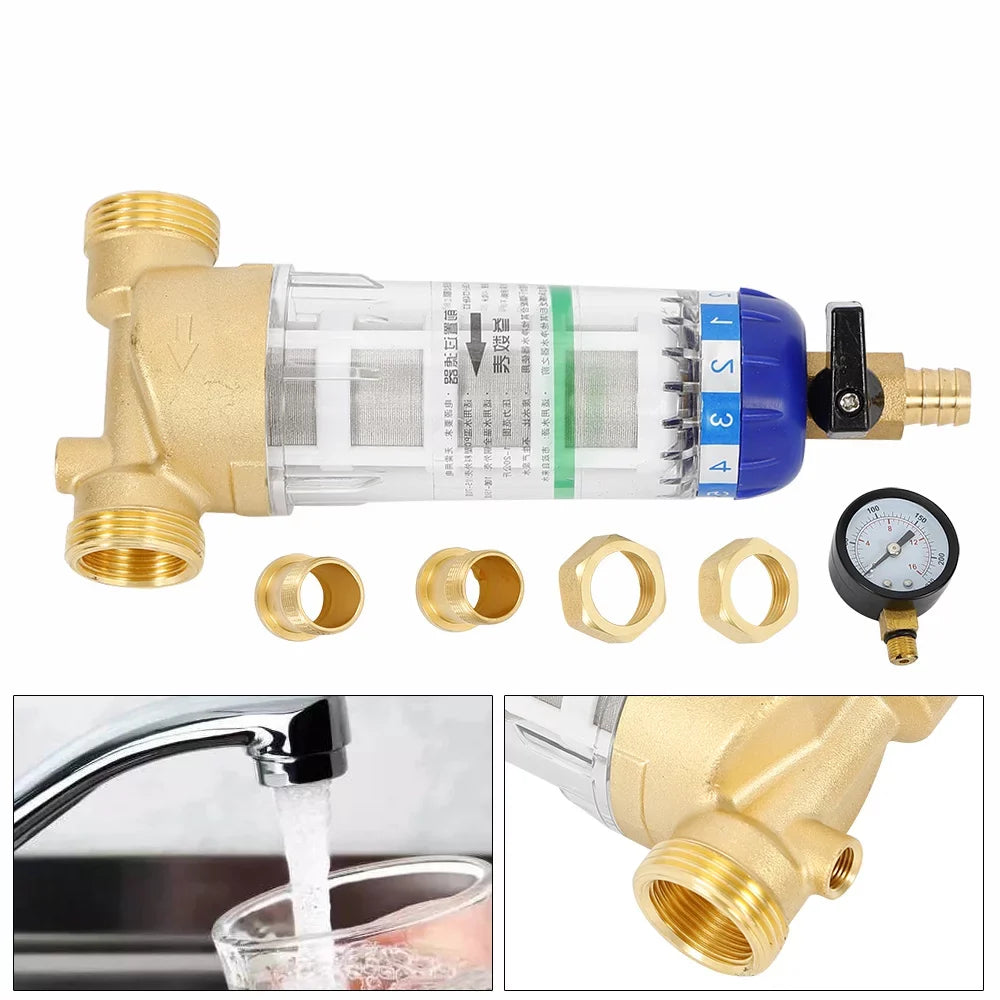 liquid Sand liquid Pipe Spin for Home Down Reusable Sediment Remove Filter liquid Sediment 50℃ Filter Pre-filter Filter liquid
