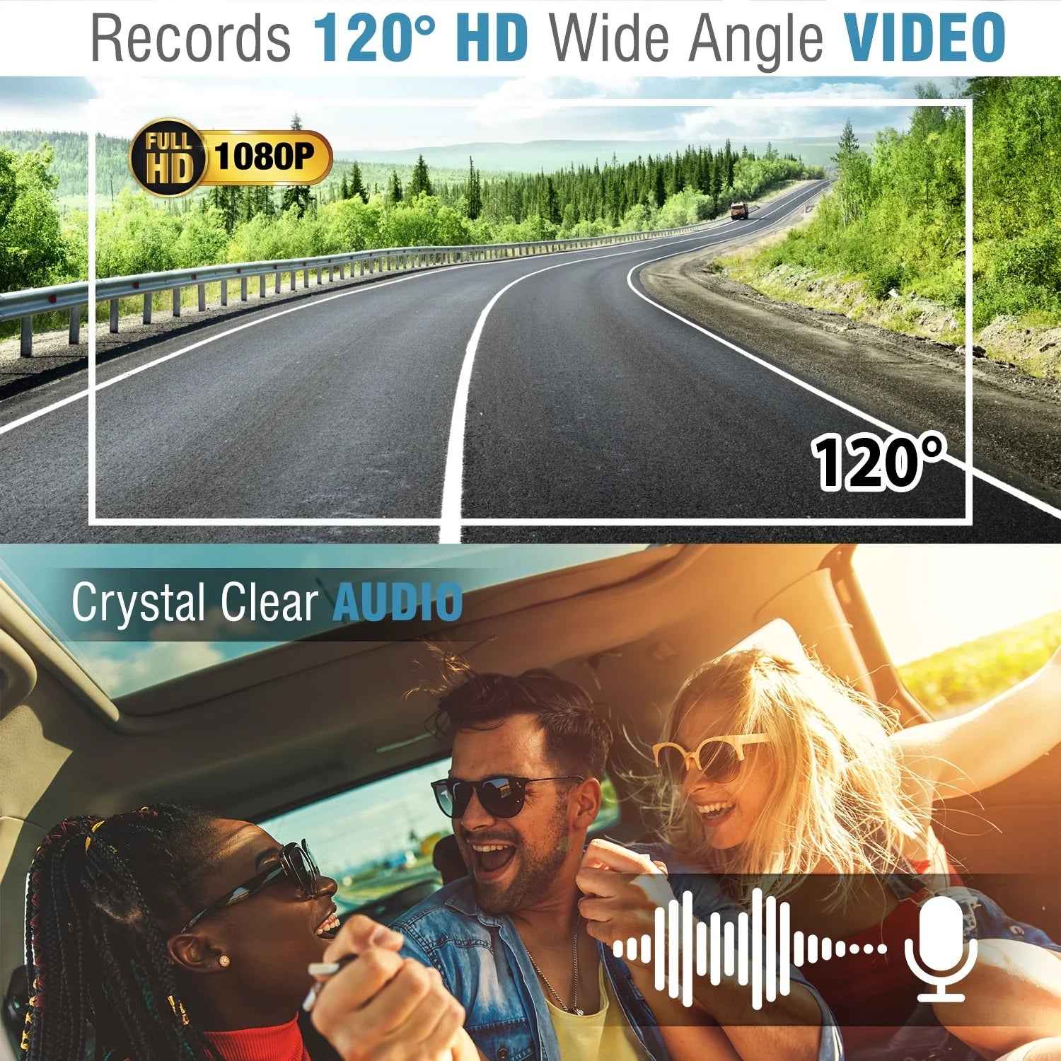 '- Car Full DashCam Wi-Fi, Camera, 1080p G-Sensor with Loop Angle Endless Recording Camera PRO and HD Wide