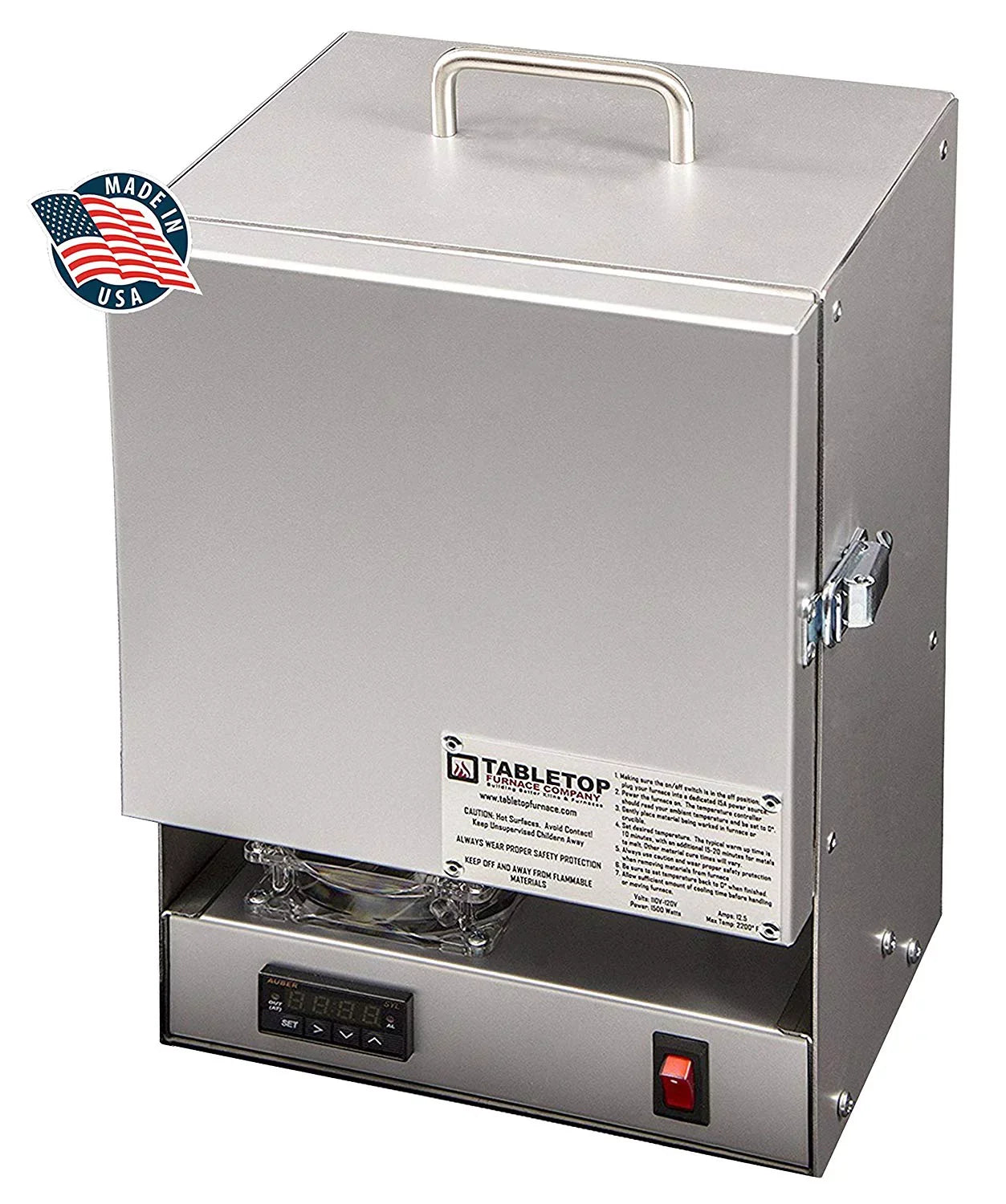 Kiln RapidFire Tabletop Clay Firing Making Enameling Pro-L Furnace Ceramic Stainless FUR-0056 Furnace Steel Metal - Electric Company Jewelry