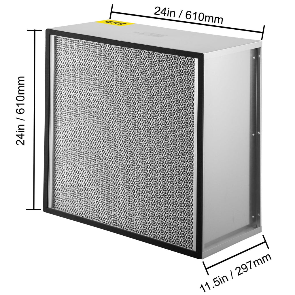 Filter, Standard with Air Filter Compatible Replacement Frame, Pleated Filter 99.97% Bentism Durable AC Replacement, HEPA Galvanized True Filter Air 24''x24''x11.5'' Filter,