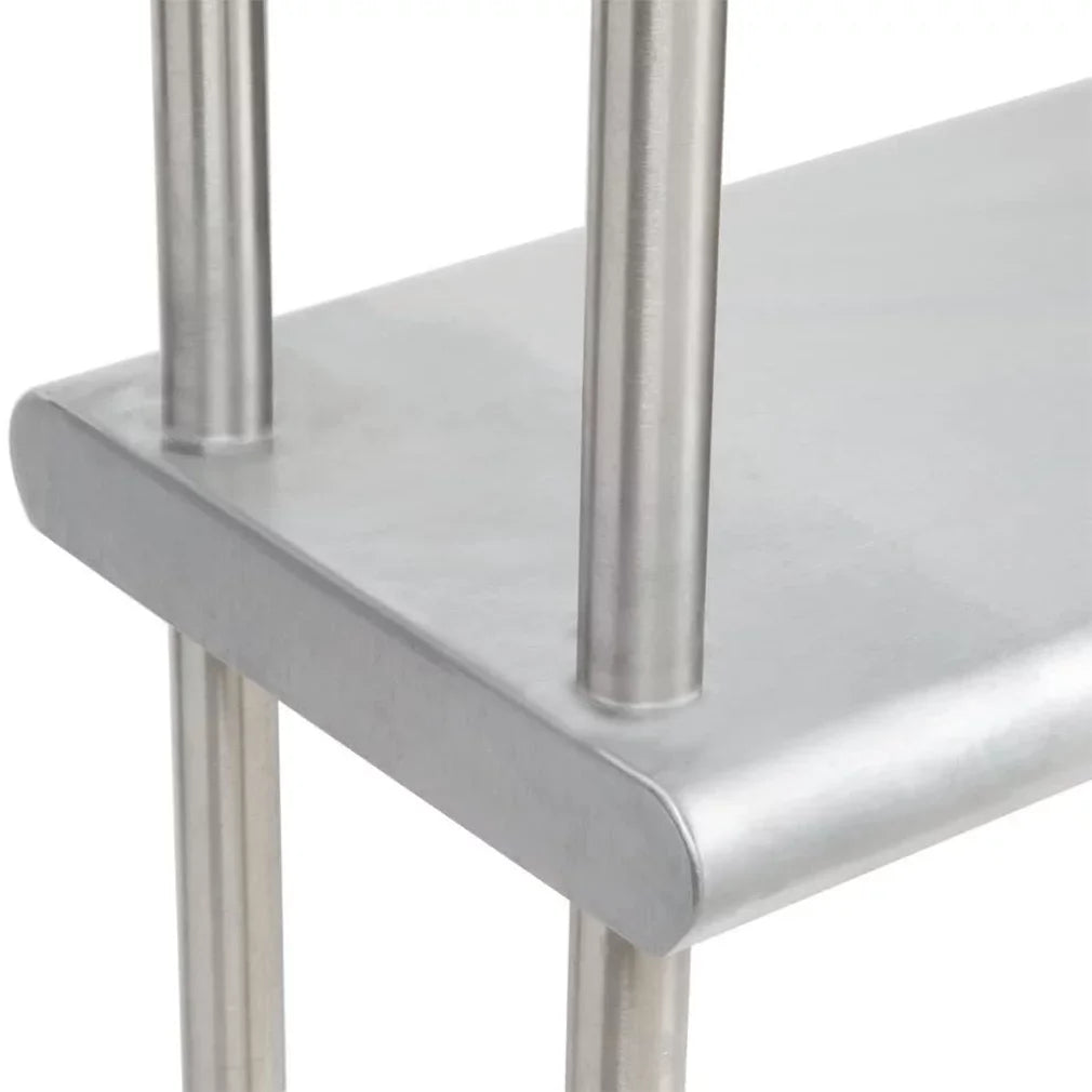 | Overshelf 24" Table Metal Stainless Table Tier With Shelves Wide 36" 18" & Combo Work Double Shelving Steel x Prep Kitchen Two |