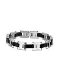 Steel Carbon Fiber Stainless 316L 8.5" Bracelet,
