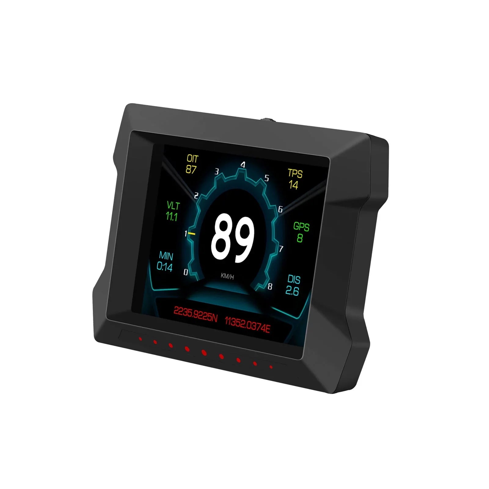 HUD for Overspeed Car Universal Vehicles Driving Digital Computer and Slope Multi-Functions Diagnostic Computer All Speedometer P22 Meter OBDⅡ Gauge, Trip Car
