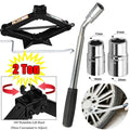 Wrench Heavy Duty Ton Car + 2 Dayplus Extendable Scissor Tool Wheel Repair Jack Kit Van