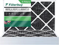 Activated AC Air with Odor Pleated MERV Eliminator 8 Furnace Filterbuy (6-Pack) Carbon Filters 12x24x1 HVAC