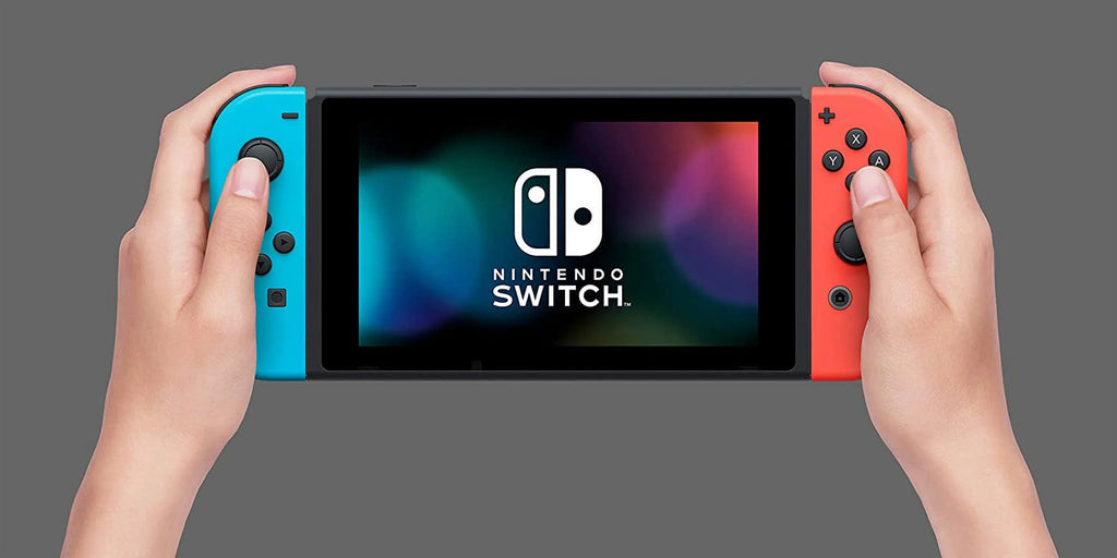 Nintendo of Switch Membership Breath Nintendo Online the Zelda: Wild Red Mario Neon Switch /The Blue Bundle: of 32GB 8 Deluxe Nintendo and Switch Console and with Joy-Con, Months Legend 3 Kart