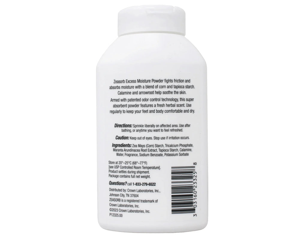 Zeasorb - 2.5-Ounce Pack Super Absorbent Bottle Powder 6 Each Prevention
