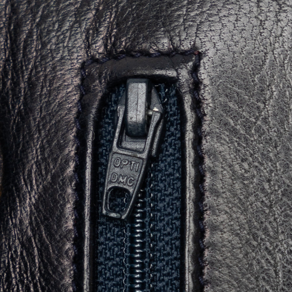 Bag Authenticated Double (Good) Flap Blue Medium Unisex Shoulder Classic Pre-Owned Leather Lambskin