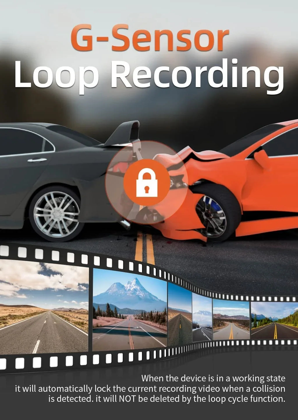 64GB Loop APP Dash Recording, WOLFBOX G-Sensor, Parking Full Monitor, Support Night Vision, Hours Dash HD Camera 2.5K Max with Cam, 24 Control, WiFi,