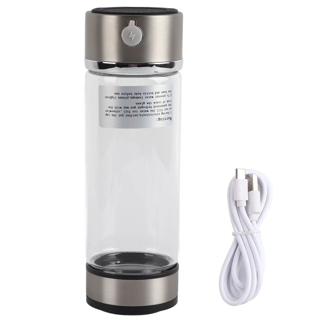 Dekaim Filter Bottle, Rich Hydrogen Charging Purifier Lonizer Hydrogen Bottle USB Glass Cup liquid Portable