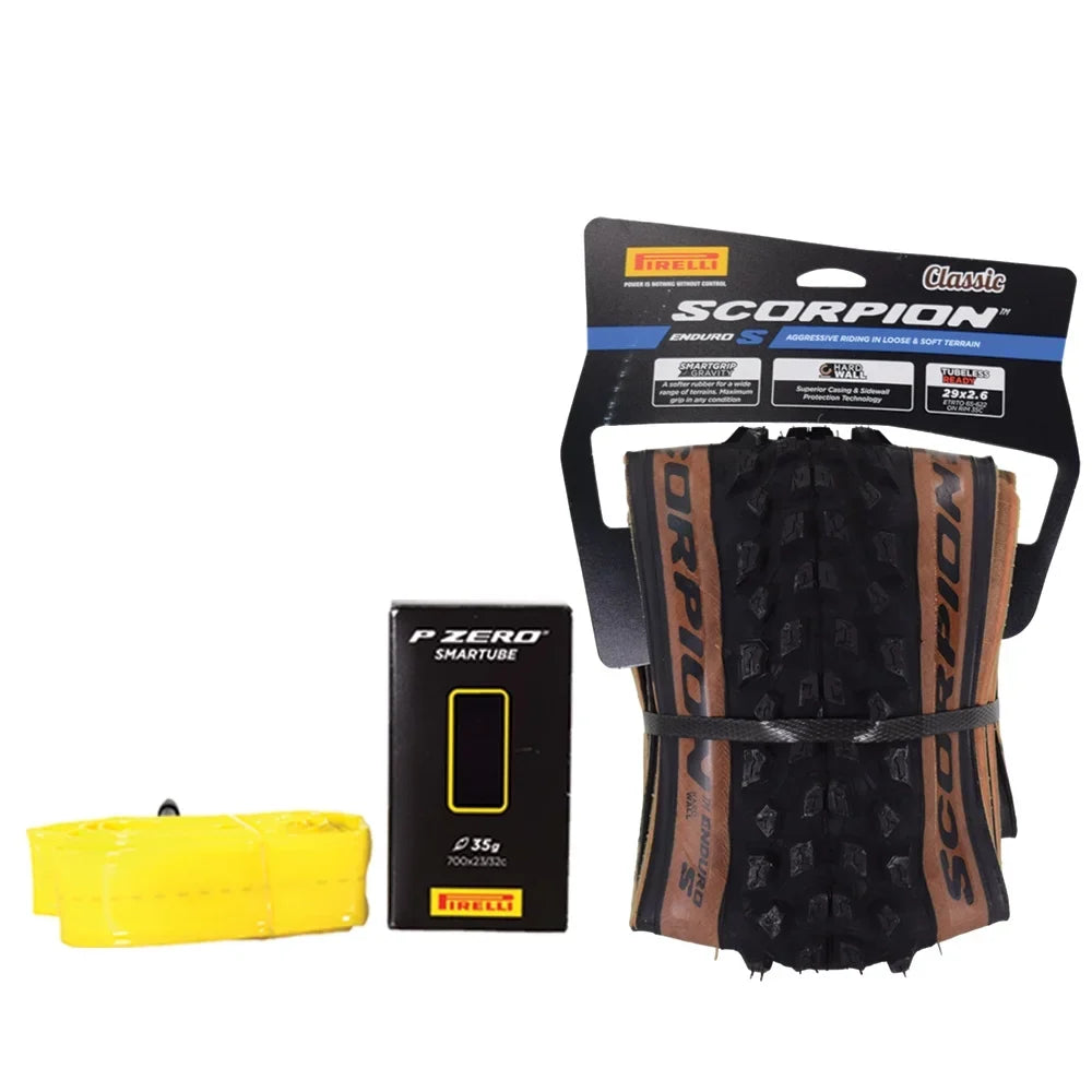 Enduro Tire Tubeless + Mountain 23/32-622 Ready Extreme HardWall x S Pirelli Clincher Enduro SmarTUBE TLR, Enduro Casing MTB Reliability and Unmatched Bicycle 2.6 Grip Scorpion Classic 29" Riding, for