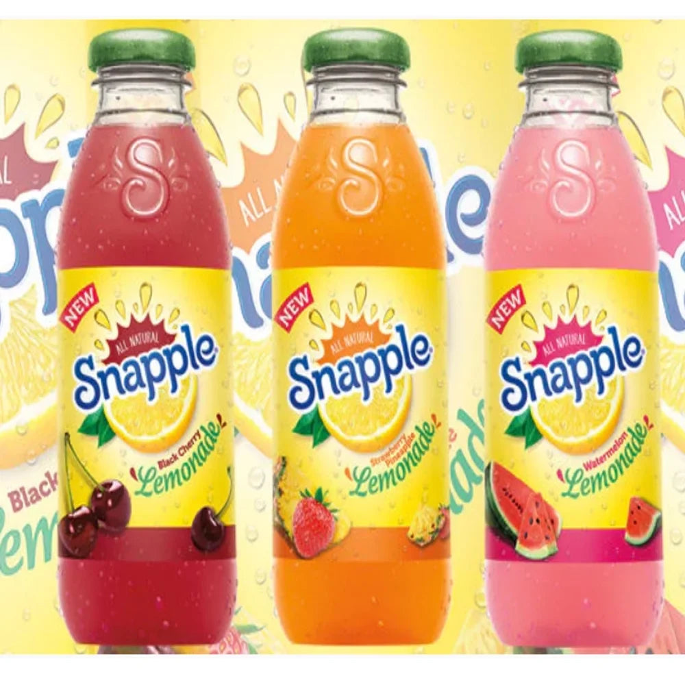 Black 5 Strawberry Lemonade, Watermelon 16, Cherry Pineapple Oz 6 Lemonade Snapple 5 Variety 16 Pack Lemonade,