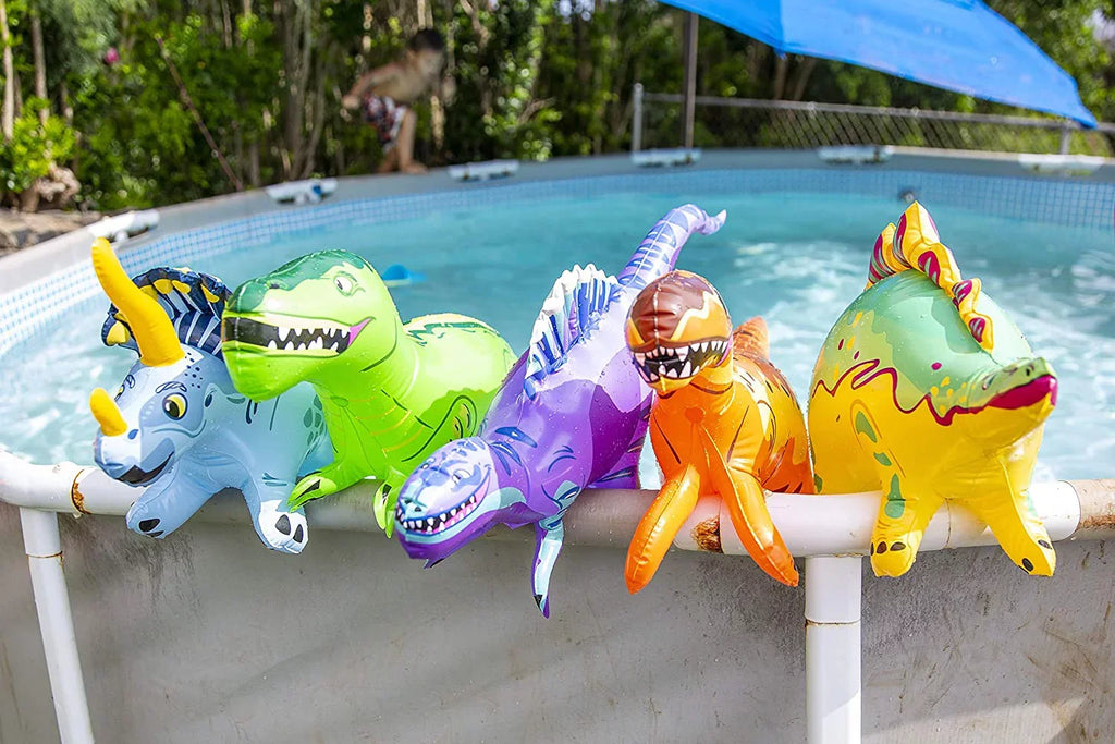 Dinosaur Dazmers With Dinosaur T-Rex Toys | Inflatable Pump Playset Set -
