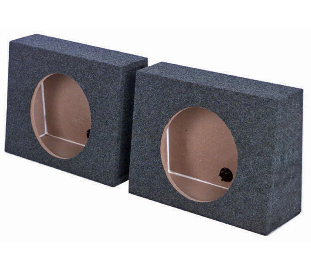 Pack) Car QTW10 QPower Box Sub Single Subwoofer 10" Audio Sealed Enclosures (2