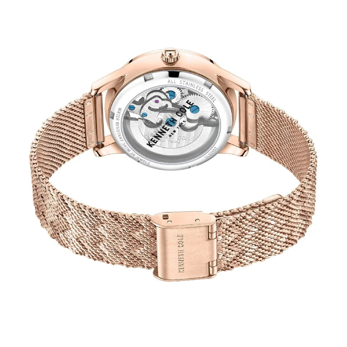 Kenneth KCWLL2235702 Women's Steel Automatic Cole Skeleton Stainless Watch