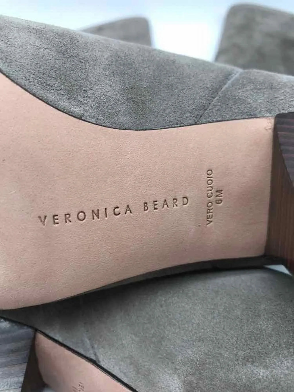 dimension Beard 6 Tall Boots Grey Veronica Pre-Owned