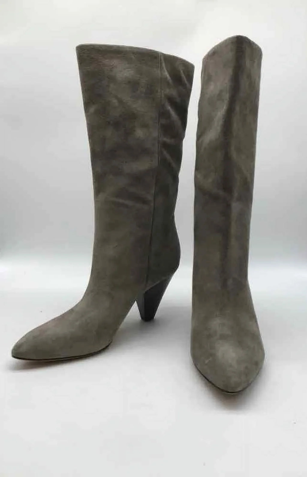 dimension Beard 6 Tall Boots Grey Veronica Pre-Owned