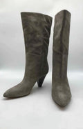dimension Beard 6 Tall Boots Grey Veronica Pre-Owned