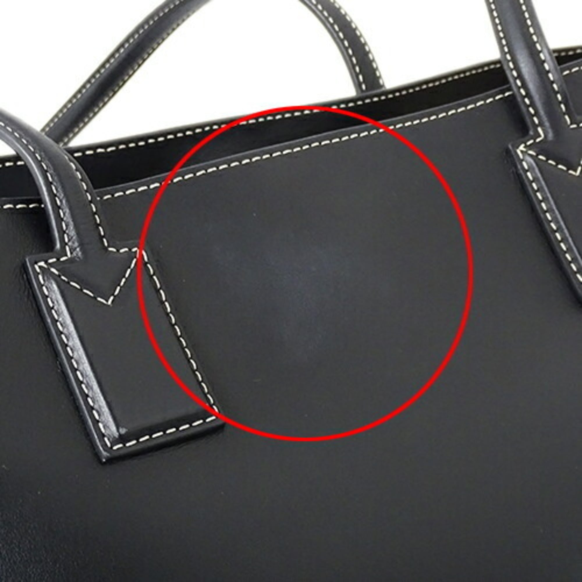 Pre-Owned shoulder Burberry tote black BURBERRY (Good) ladies bag 8052726 leather