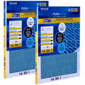 Filtration Technology, of 16x20x1, 4 Filter Air Home Furnace MERV-13 Advanced with Pack-of-2 PureFlow, Layers