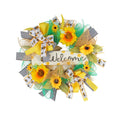 Home Decoration Silk Bee Wreath Sash Scarf Festival Pendant Monogram Garland Wreath