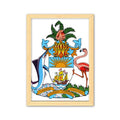 Nassau A4 Painting Wooden Picture Emblem National Frame Decoration Home Bahamas Decorative