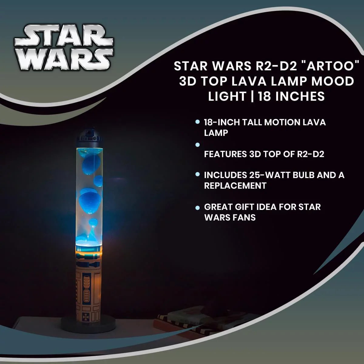R2-D2 | Wars Inches Motion 3D "Artoo" Star Mood 18 Lamp Light