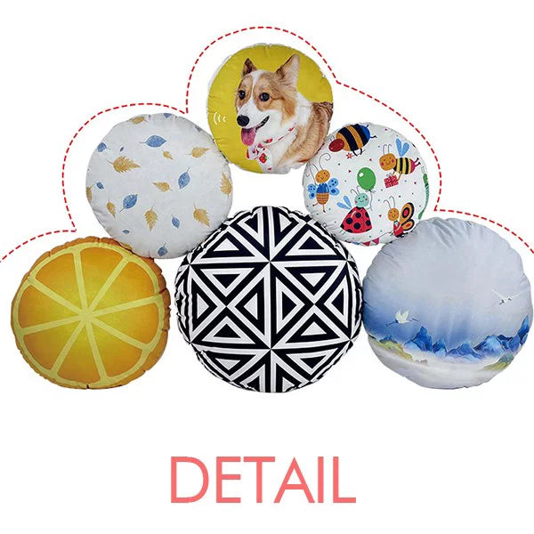 Facial Screang Decoration Cap Head Mexico Throw Round Flag Cushion Makeup Pillow Home
