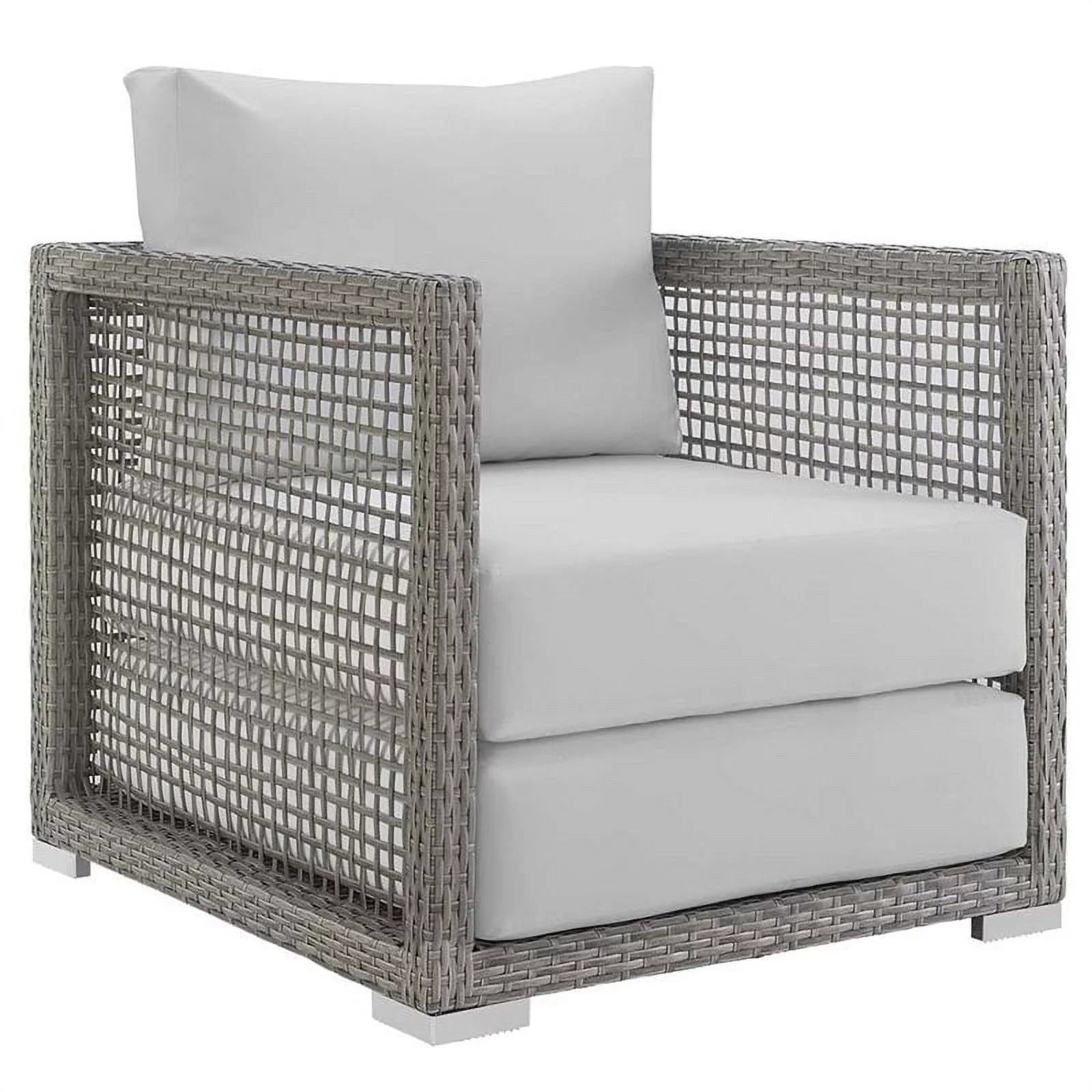 Allora and Gray Chair White Patio in