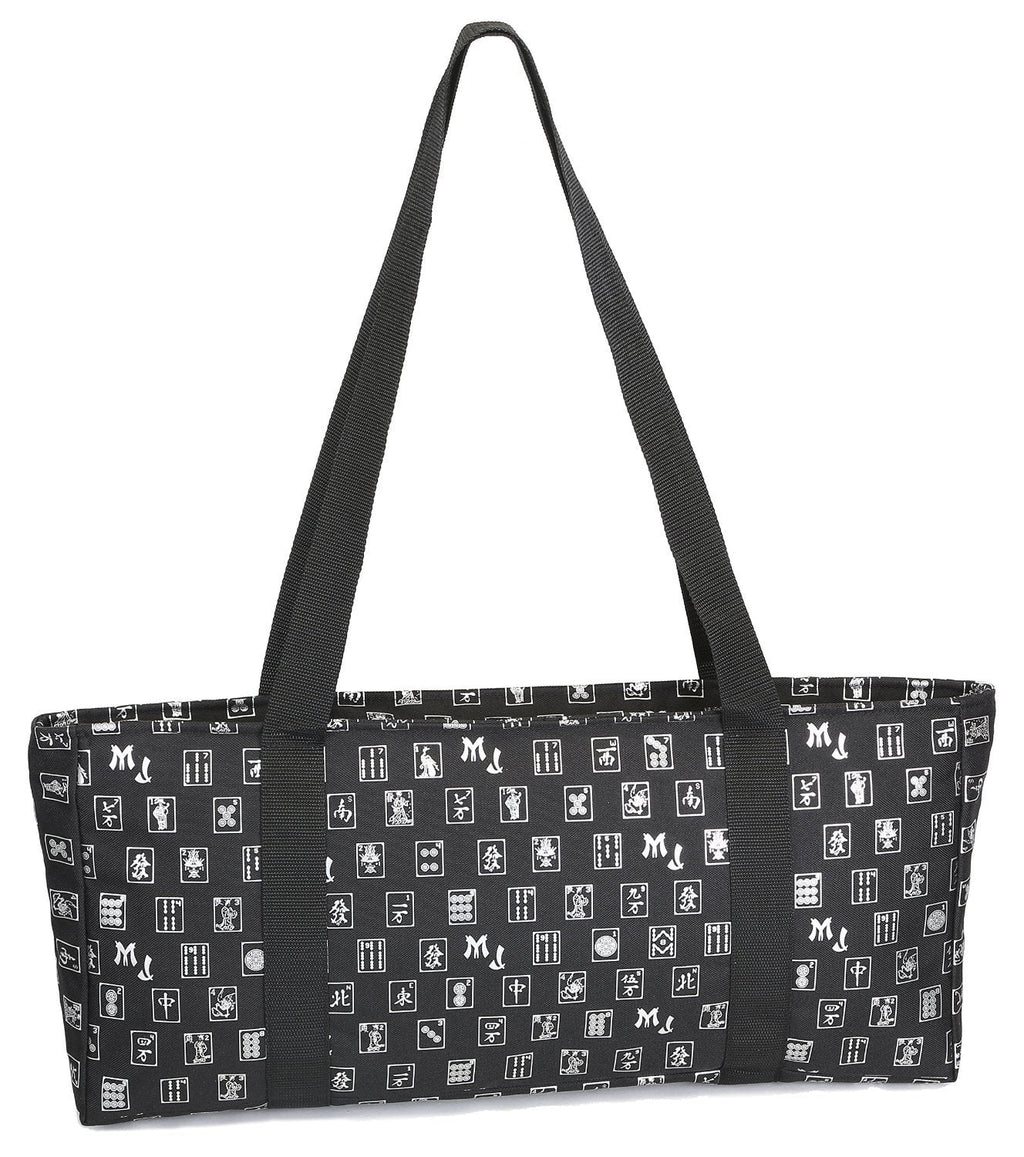 included) matching Soft Mah MJ bonus Jongg wraps Case, Designer Black not (Replacement Logo Direct Replacement Case racks tiles, a Soft Only trays, and two - Silver includes and & pushers bag,