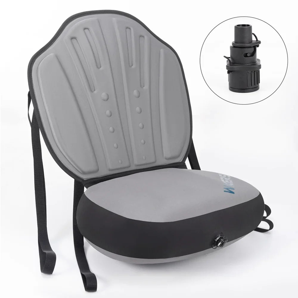 Kayak Paddle Accessory Seat Board Back with Detachable Kayaking Seat Inflatable Comfortable Support Adjustable WKERSIY